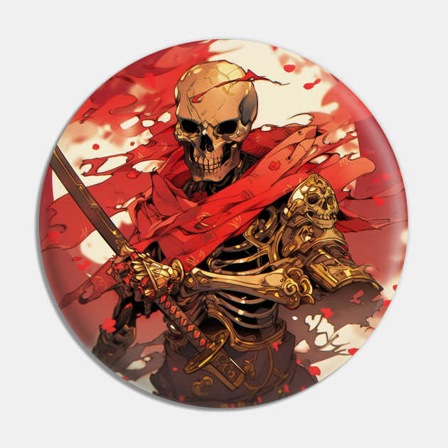 Skeleton Warrior Pin by taoistviking