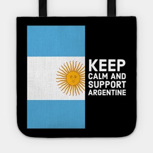 keep calm and support argentine Tote