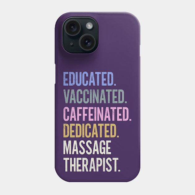 Massage Therapist - Retro Vaccination Design- Phone Case by best-vibes-only