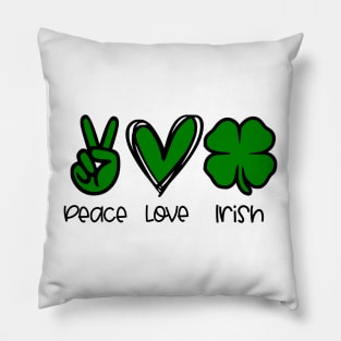 Peace Love Irish Pillow