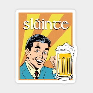 Slainte Retro Illustration Magnet