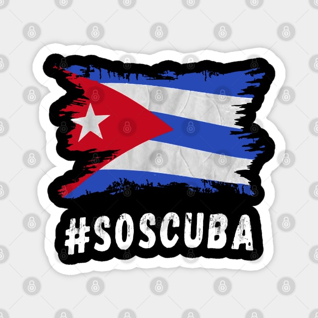 Cuba Libre Freedom Vintage SOSCuba Magnet by dyazagita