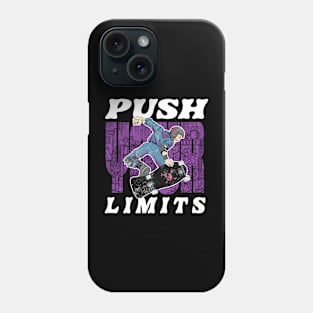 Old School Skateboarding Adventure: Punk Skater Phone Case