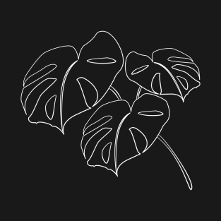 Monstera Lineart T-Shirt