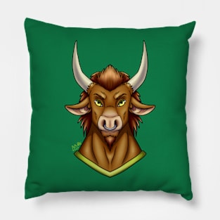 Minotaur Head Pillow