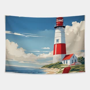 Cape Cod United States of America Tourism Vintage Poster Tapestry