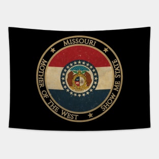 Vintage Missouri USA United States of America American State Flag Tapestry