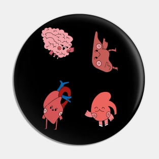 Cute Anatomy Internal Organs Body Pin