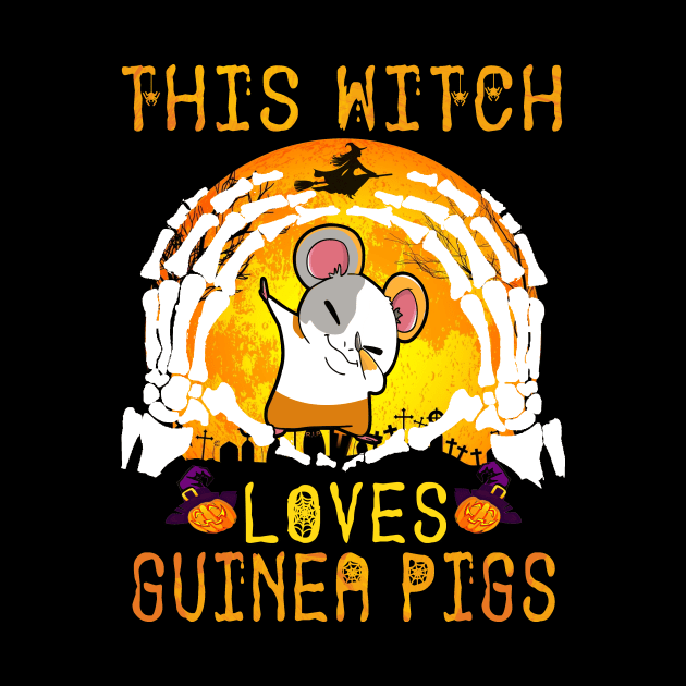 This Witch Loves Guinea Pigs Halloween (117) by Ravens
