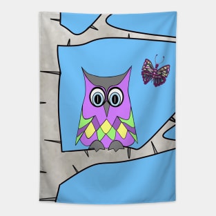 Spring Owl Tapestry