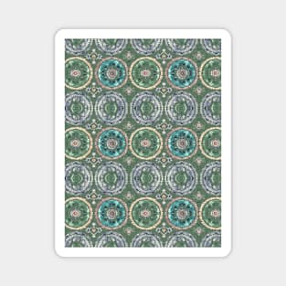 Medallion boho green Magnet