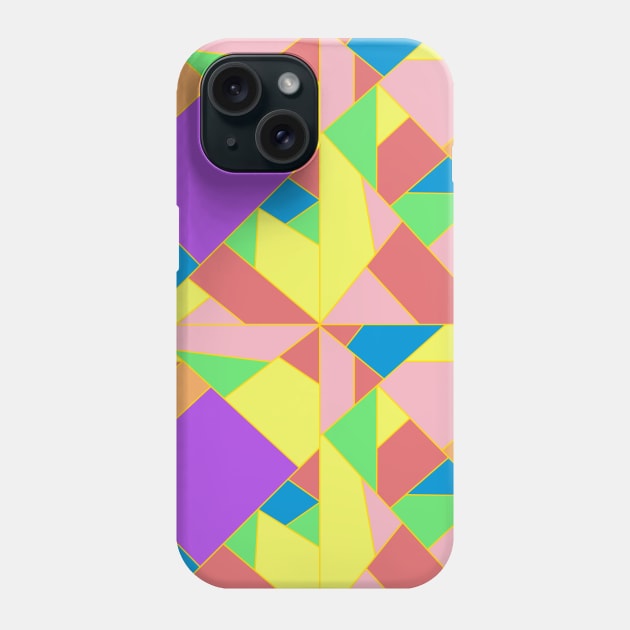 colorful mosaic - colorful patchwork Phone Case by persa