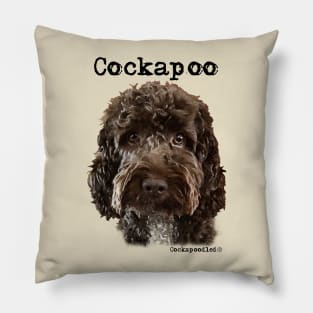 Chocolate Brown  Cockapoo / Spoodle and Doodle Dogs Pillow