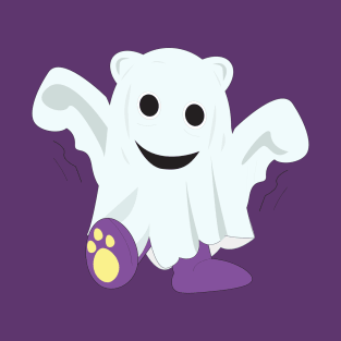 Mr.purple bear is blanket ghost,halloween bear,ghost bear T-Shirt