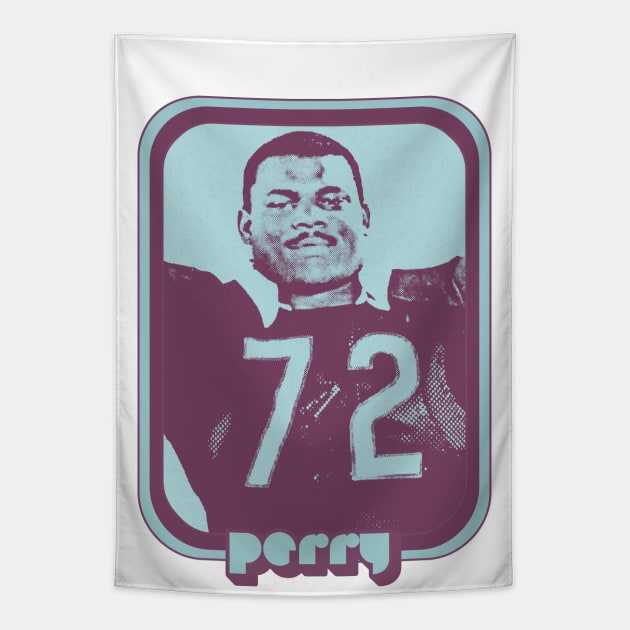 William Refrigerator Perry / Retro 80s Football Fan Design Tapestry by DankFutura