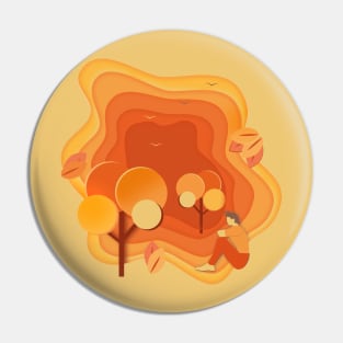 Autumn meditation Pin