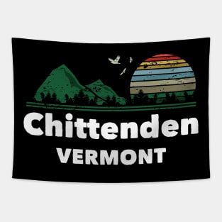 Mountain Sunset Flying Birds Outdoor Chittenden Vermont Tapestry