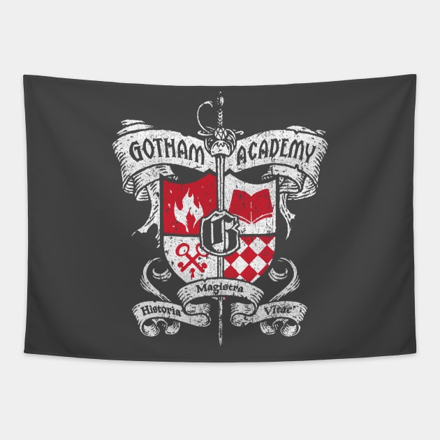 Gotham Academy Crest Tapestry by huckblade