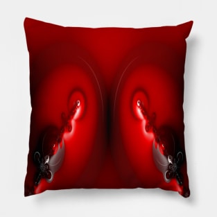 mechanical support in vivid red Pillow