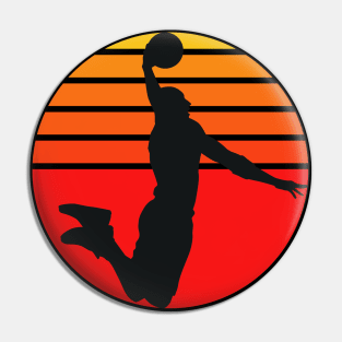 Basketball Retro Pin