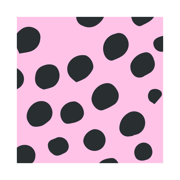 Fancy dot pink pastel pattern by Word and Saying