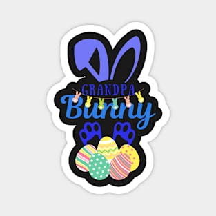 Grandpa Bunny Happy Easter Bunny Magnet