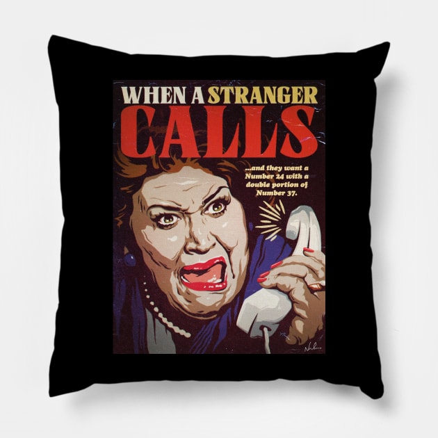 When A Stranger Calls Pillow by nordacious