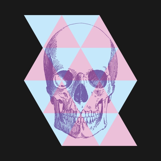 Pastel Goth Skull by SeaGreen