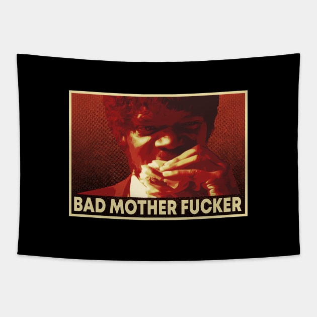 Pulp Fiction - Bad Mother Fucker, Jules Tapestry by Zen Cosmos Official