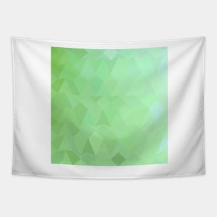 Absinthe Green Abstract Low Polygon Background Tapestry