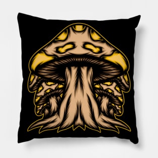 Mushroom illustration Pillow