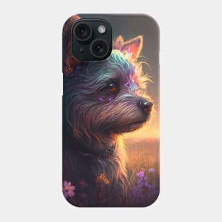 Yorkshire Dog Animal Portrait Painting Pet Character Phone Case