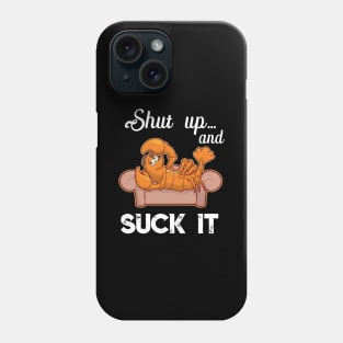 Shut Up & Suck It Cajun T Shirt - Funny Crawfish Mardi Gras Phone Case