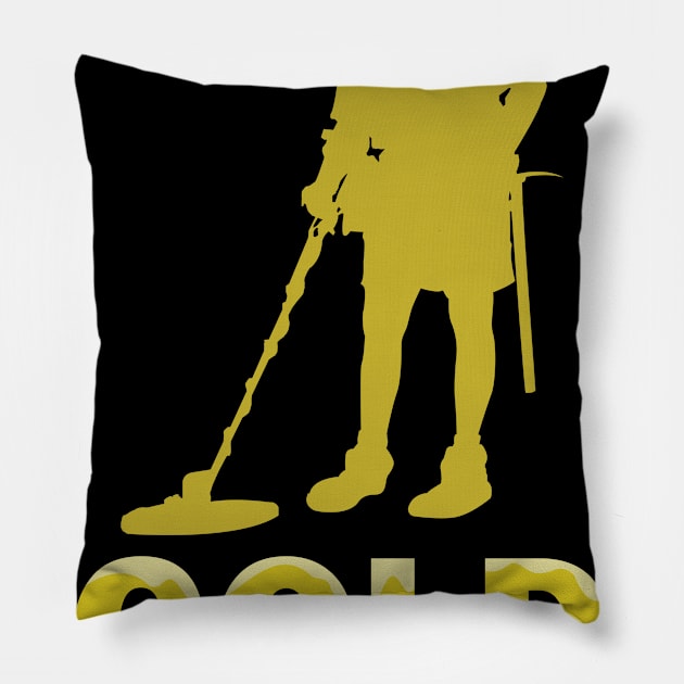 Gold Prospector precious metal Pillow by dieEinsteiger