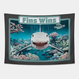 Shark Fins Tapestry