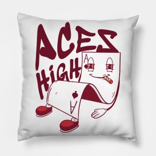 Ace Card Smoking Weed P Pillow