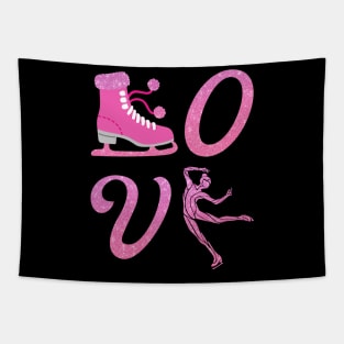 Love Skate Figure Skating Tapestry