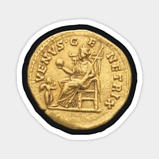 Venus Genetrix and Cupid Gold Aureus coin Magnet