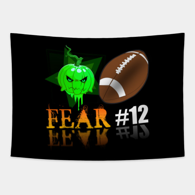 Green Bay Packers Fear 12 Jack O Lantern Trick Or Treat Halloween Sports Gift Green Bay Packers 12 Halloween Tapestry Teepublic Uk