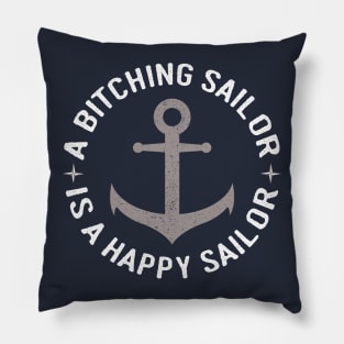 Bitching Sailor, Happy Sailor Anchor Design Pillow