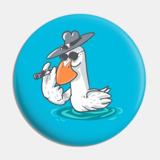 funny duck boss cartoon Pin