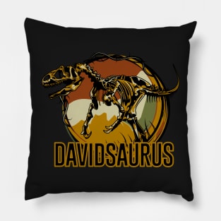 Davidsaurus David Dinosaur T-Rex Pillow