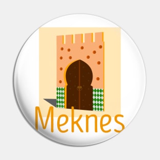 Meknes City Art Door Pin