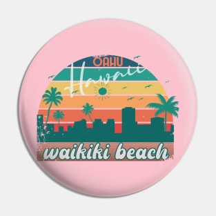 Waikiki Beach Pin