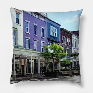 Kingston NY - View of Wall Street Pillow