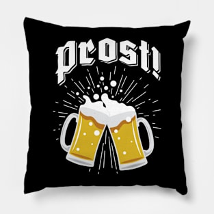 'Prost!' Enjoy Beer Oktoberfest Pillow