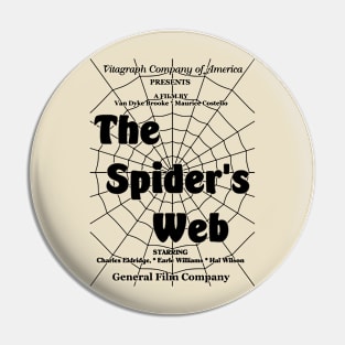 The Spider's Web (1912) Film Poster Design 2 Pin