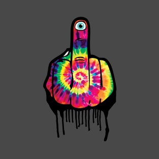 Tie Dye Middle Finger T-Shirt