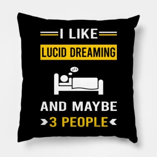 3 People Lucid Dream Dreaming Pillow