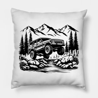 off road car Pillow